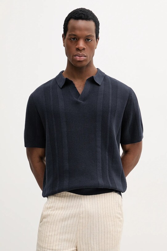 Lindbergh polo de bumbac relaxed bleumarin 30.804125.NAVY