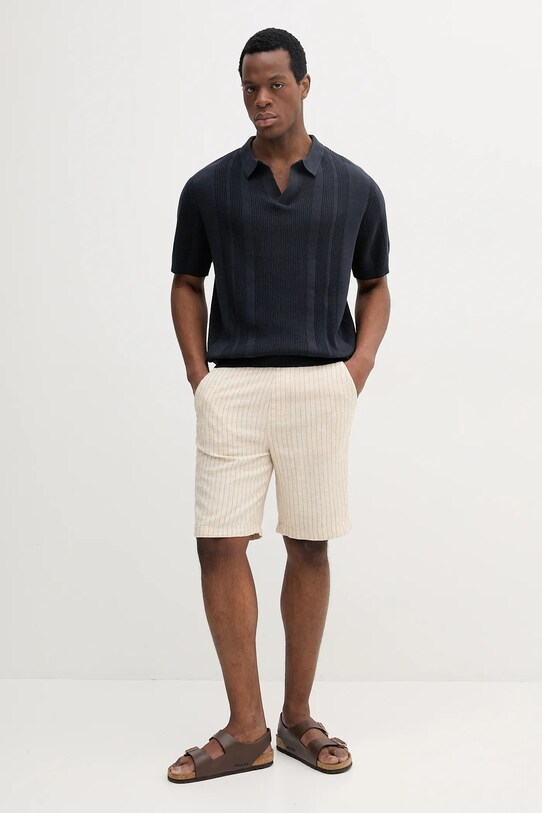 Lindbergh polo de bumbac 30.804125.NAVY bleumarin SS25