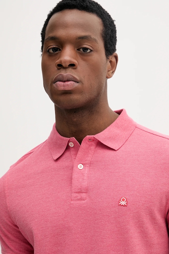 United Colors of Benetton polo de bumbac roz 3088U3023