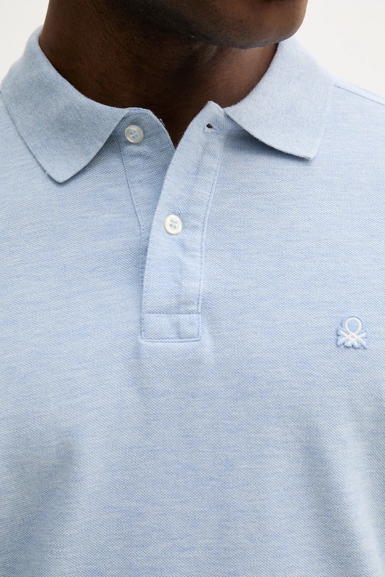 Pamučna polo majica United Colors of Benetton 3088U3023 plava