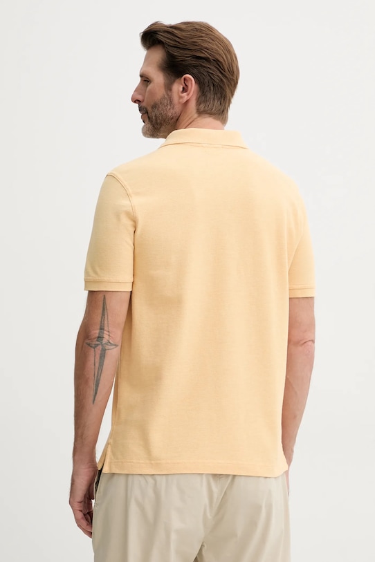 Oblečenie Bavlnené polo tričko United Colors of Benetton 3088U3023 oranžová