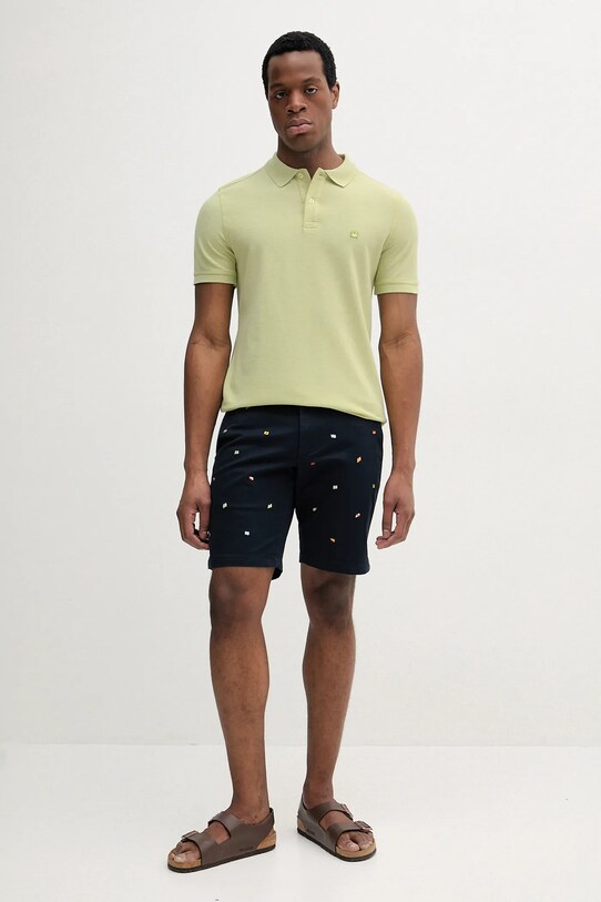 United Colors of Benetton polo bawełniane 3088U3023 zielony SS25