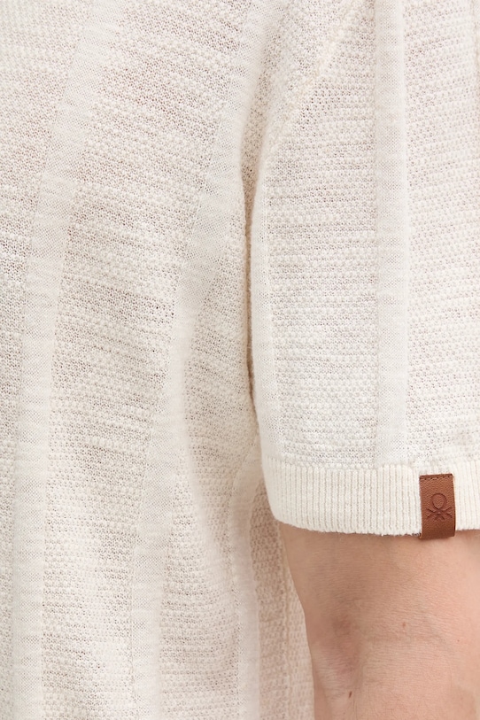 United Colors of Benetton tricou polo din in 115GK301G bej