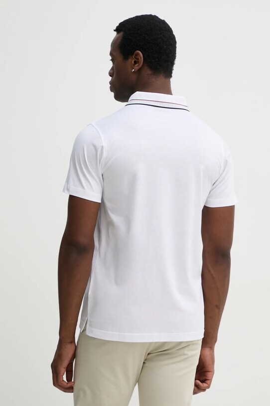 Ρούχα Βαμβακερό μπλουζάκι πόλο Karl Lagerfeld 552200.745002 λευκό