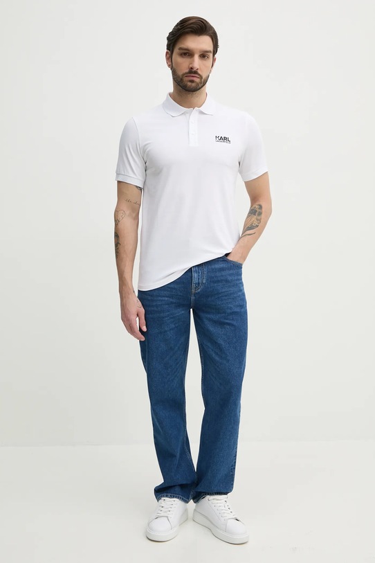 Polo majica Karl Lagerfeld 552235.745088 bijela SS25
