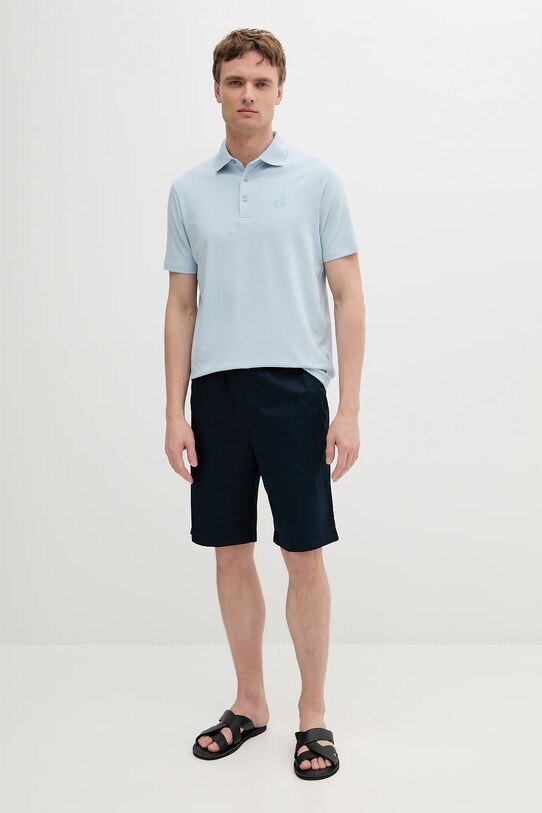Polo tričko Karl Lagerfeld 552221.745750 modrá SS25