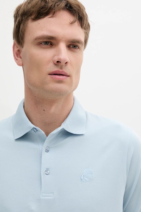 Polo tričko Karl Lagerfeld modrá 552221.745750