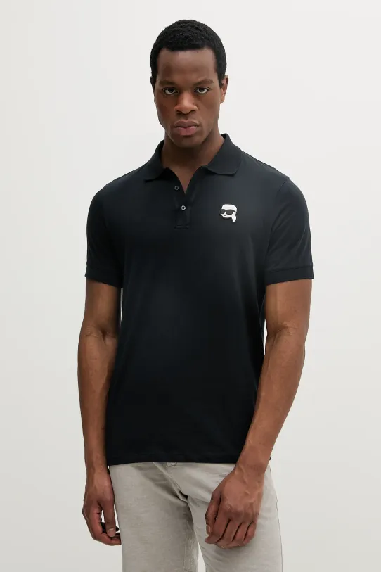 Karl Lagerfeld polo bawełniane bawełna granatowy 552224.745710