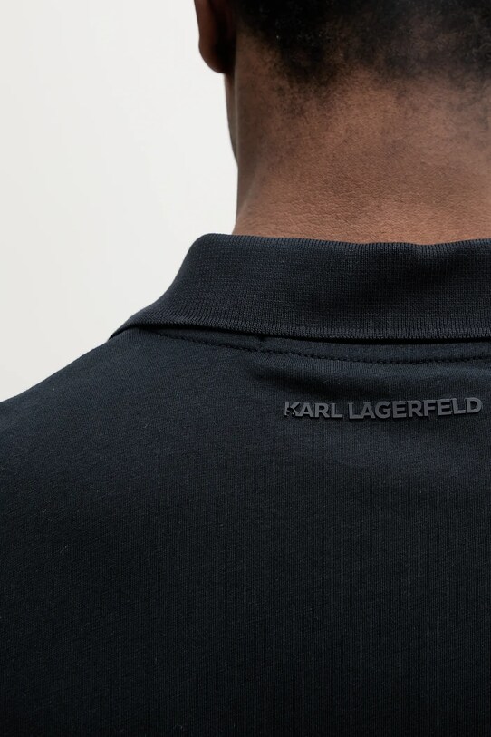 Pamučna polo majica Karl Lagerfeld 552224.745710 mornarsko plava