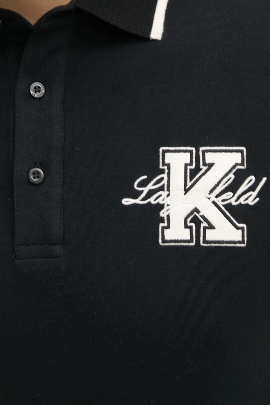 Karl Lagerfeld tricou polo 552221.745015 negru