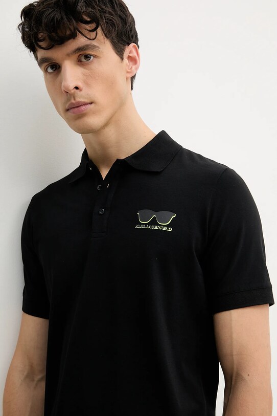 Karl Lagerfeld polo czarny 552235.745400
