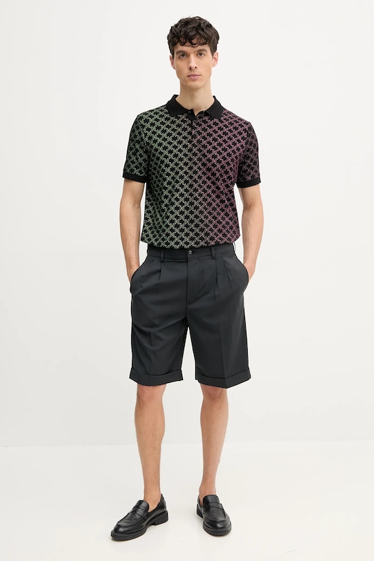 Polo tričko Karl Lagerfeld 552235.745401 čierna SS25