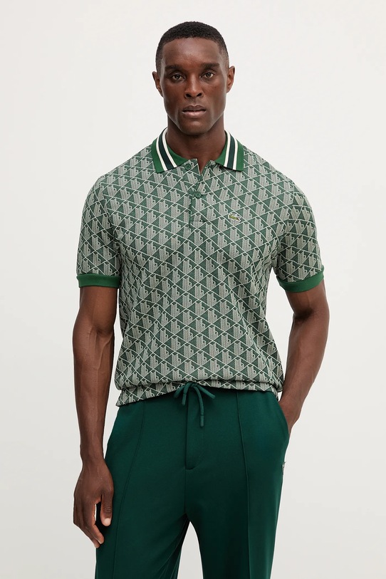 Поло Lacoste regular зелёный DH1417