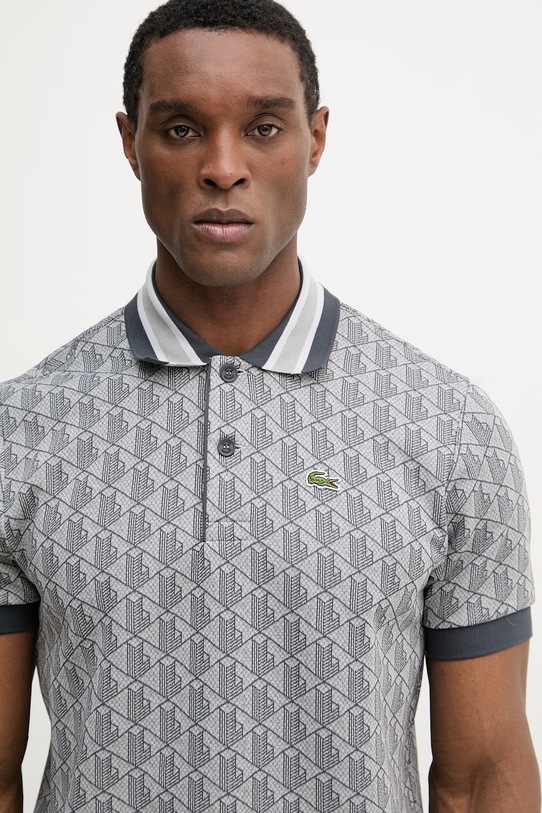 Polo tričko Lacoste šedá DH1417