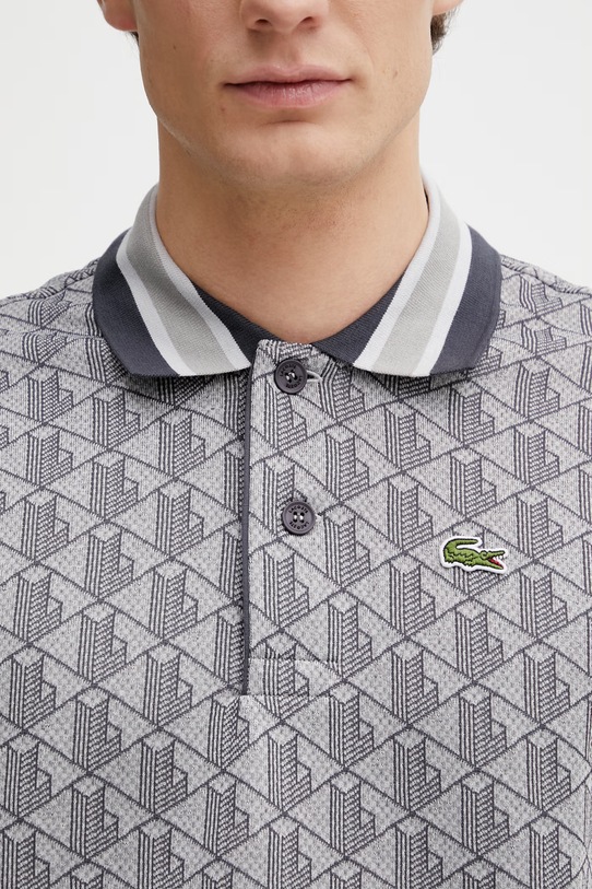 Polo tričko Lacoste šedá DH1417