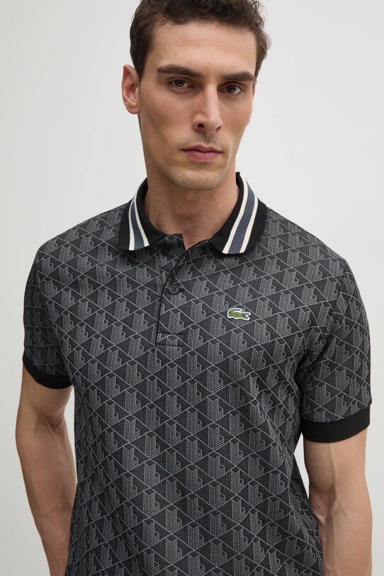 Polo tričko Lacoste sivá DH1417