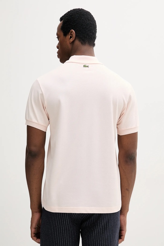 Ρούχα Βαμβακερό μπλουζάκι πόλο Lacoste PH0285 ροζ