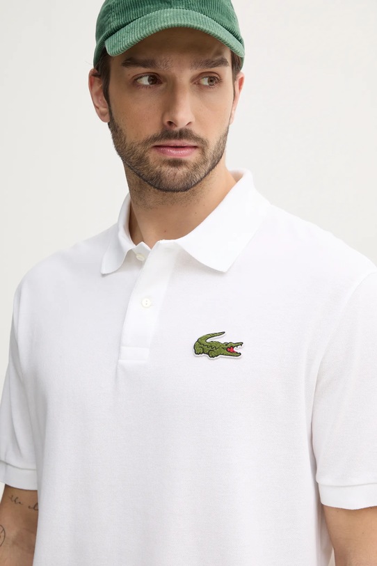 Pamučna polo majica Lacoste bijela PH2751