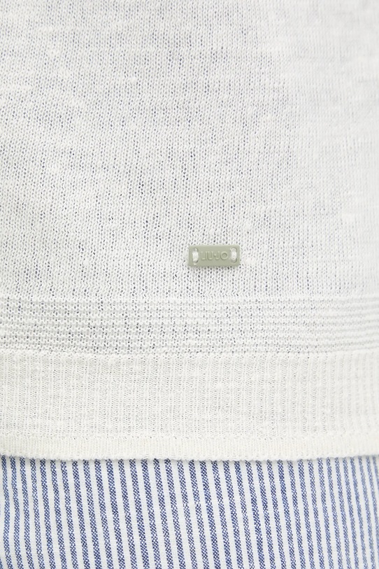 Lanena majica kratkih rukava Liu Jo QA5033.MA72P bež
