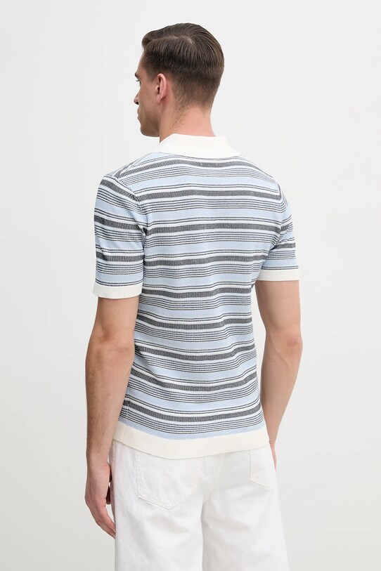 Îmbrăcăminte Liu Jo polo de bumbac QA5043.MA71P albastru