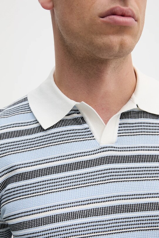Liu Jo polo de bumbac QA5043.MA71P albastru