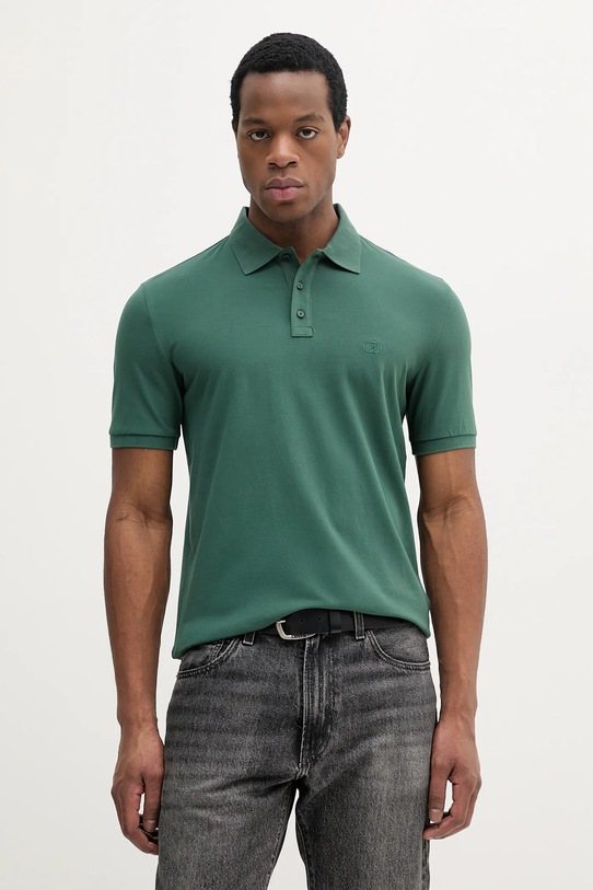 Polo tričko Liu Jo jednofarebný zelená QA5157.J0299