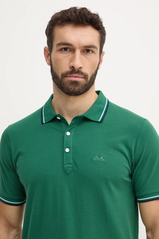 Lindbergh polo bawełniane zielony 30.404010.GREEN.CASH