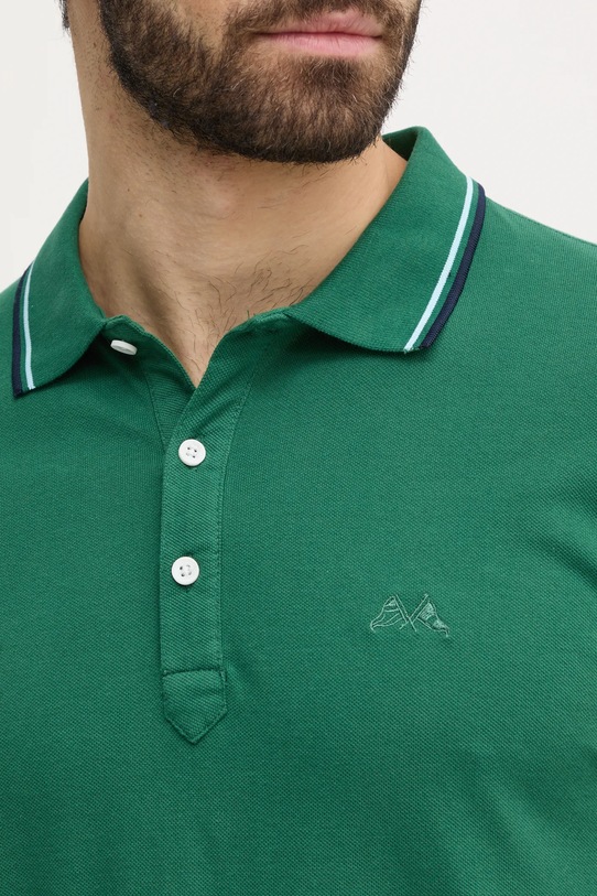 Lindbergh polo bawełniane 30.404010.GREEN.CASH zielony