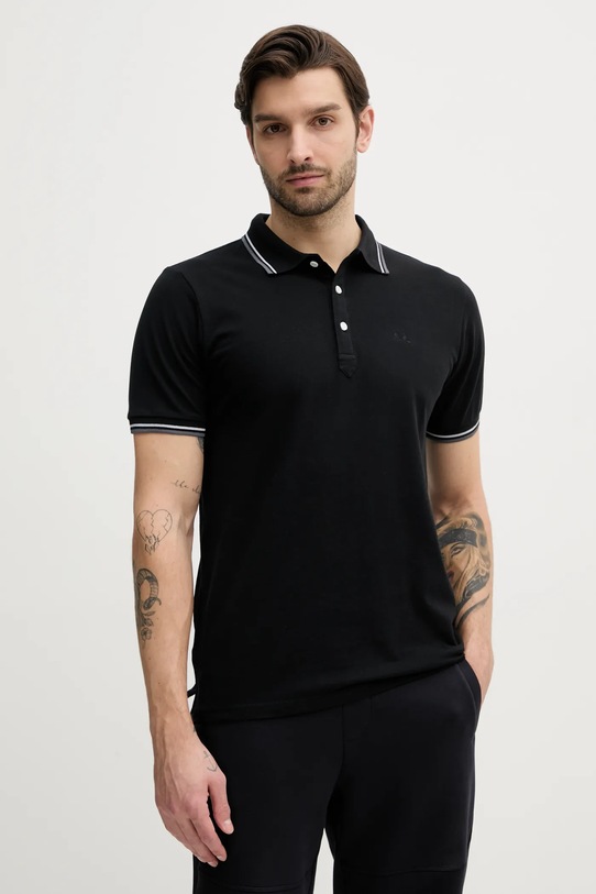 Lindbergh polo de bumbac negru 30.404010.SPACE.BLACK