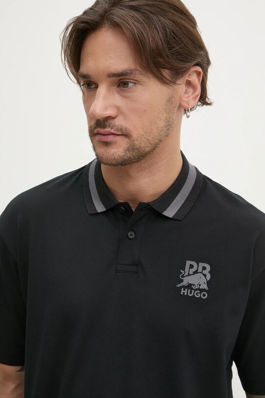 Поло HUGO x RACING BULLS чорний 50542748