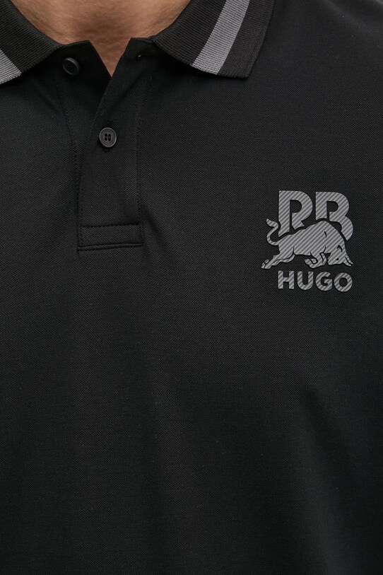 Поло HUGO x RACING BULLS 50542748 чёрный