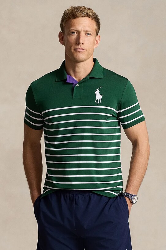 Polo Ralph Lauren tricou polo regular verde 710945874