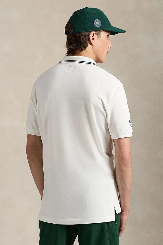 Πόλο Polo Ralph Lauren Wimbledon Collection 710970483 λευκό SS25