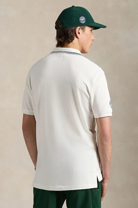 Polo majica Polo Ralph Lauren Wimbledon Collection 710970483 bijela SS25