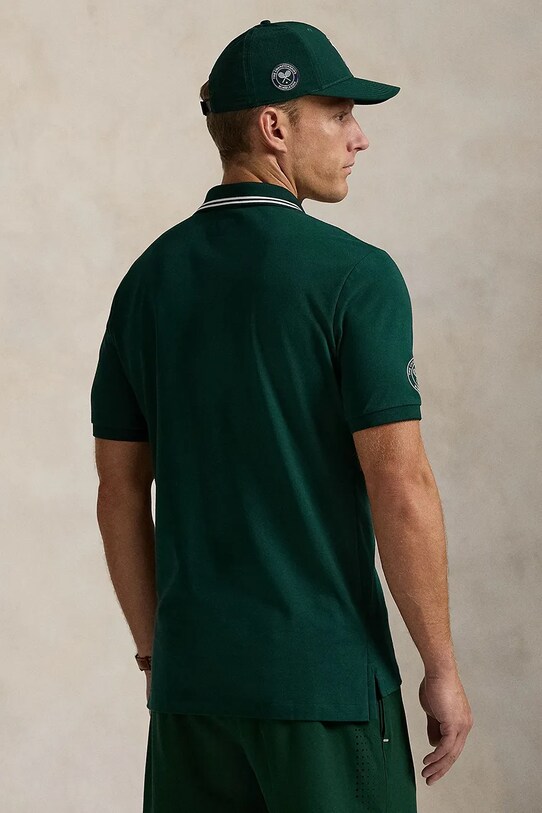Polo tričko Polo Ralph Lauren Wimbledon Collection 710970483 zelená SS25