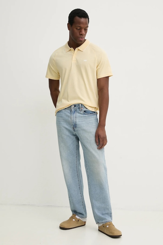 Πόλο Levi's SHORELINE TECH POLO 001EK κίτρινο SS25