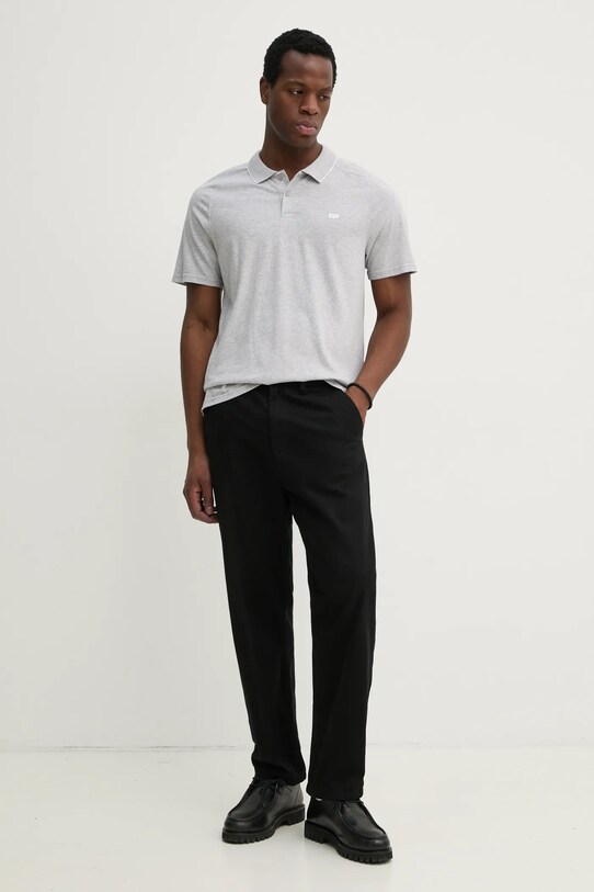 Levi's tricou polo SHORELINE TECH POLO 001EK gri SS25