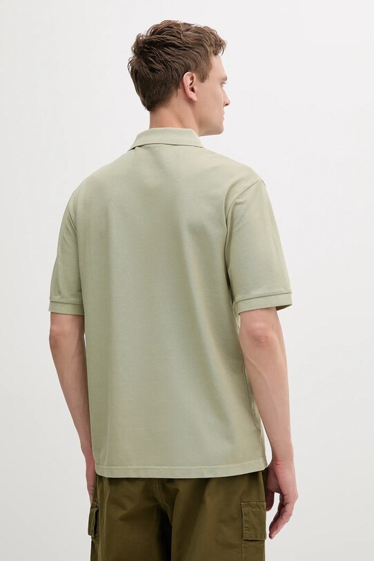 Bavlnené polo tričko HUGO 50535286 zelená SS25