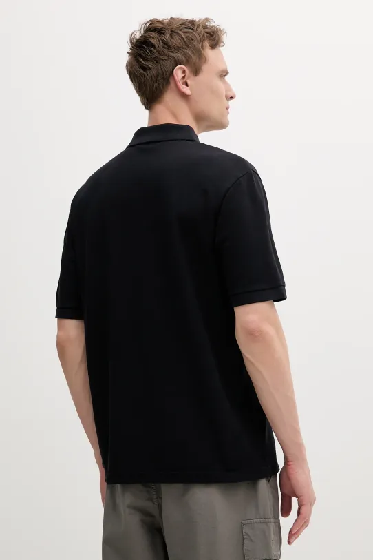 HUGO polo de bumbac 50535286 negru SS25