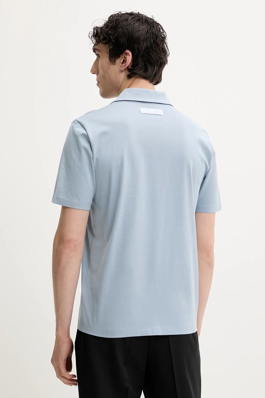 Одежда Хлопковое поло HUGO 50542961 голубой