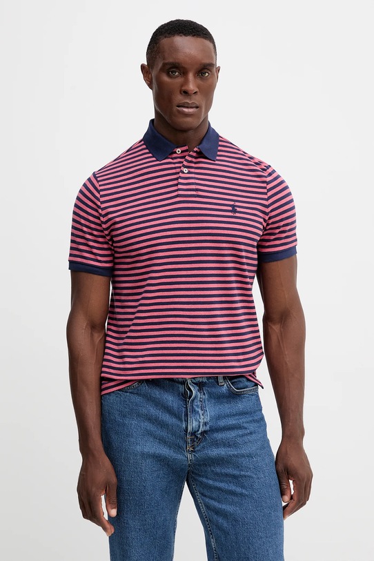 Polo Ralph Lauren pamut póló slim rózsaszín 710956682