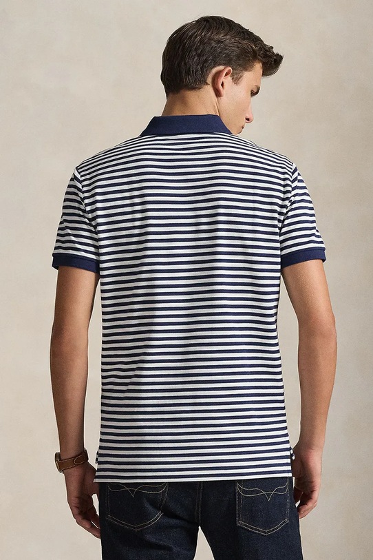 Polo Ralph Lauren polo bawełniane 710956682 granatowy AW25