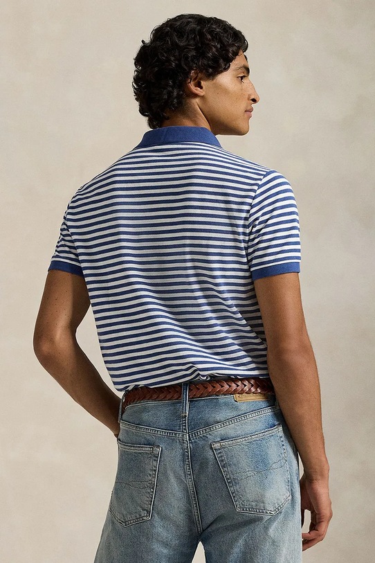 Polo Ralph Lauren polo bawełniane 710956682 granatowy AW25