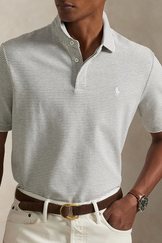 Bavlnené polo tričko Polo Ralph Lauren biela 710963495