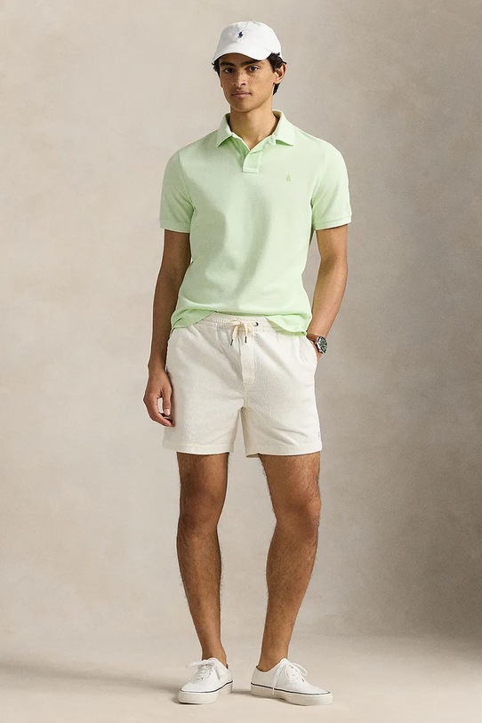 Oblečení Bavlněné polo tričko Polo Ralph Lauren 710969626 zelená