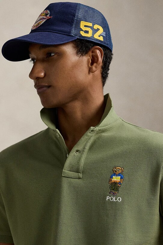 Bavlnené polo tričko Polo Ralph Lauren zelená 710969633