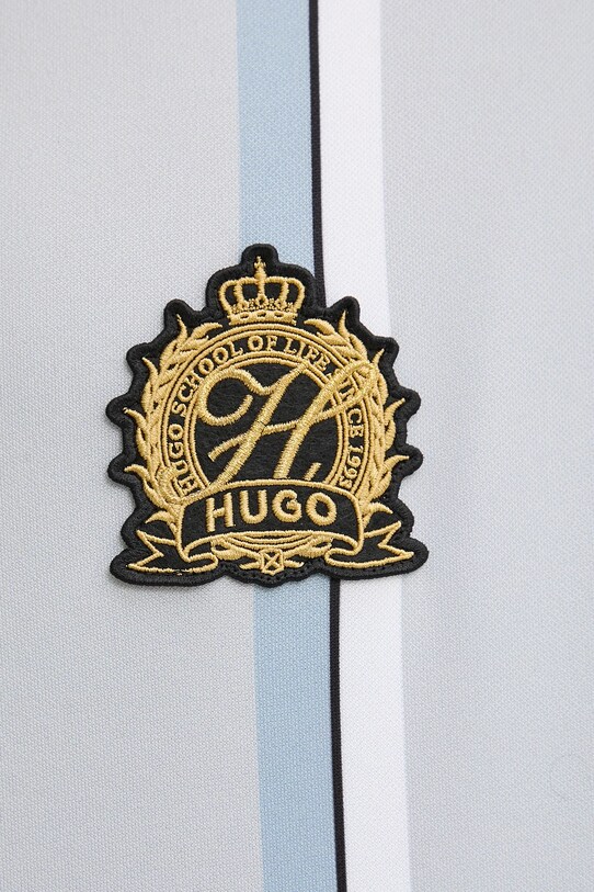 Поло HUGO 50535763 серый