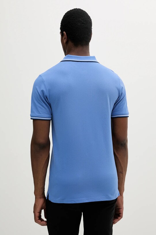 Odzież Lindbergh polo bawełniane 30.404010.VIVID.BLUE fioletowy