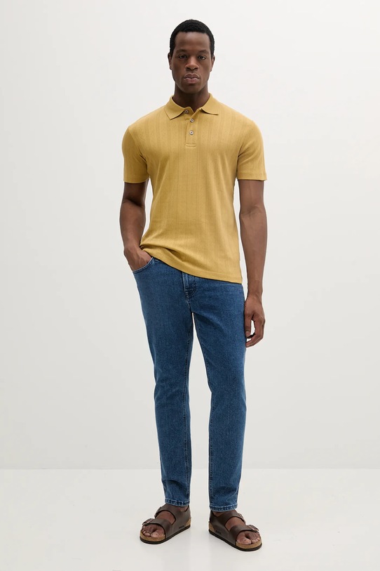 Lindbergh polo in cotone 30.404115.DK.SAND verde SS25