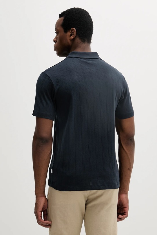 Ρούχα Βαμβακερό μπλουζάκι πόλο Lindbergh 30.404115.NAVY σκούρο μπλε